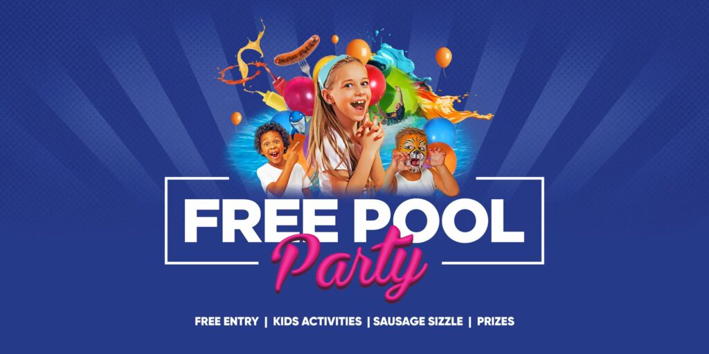 YOU’RE INVITED TO OUR FREE POOL PARTY! cover